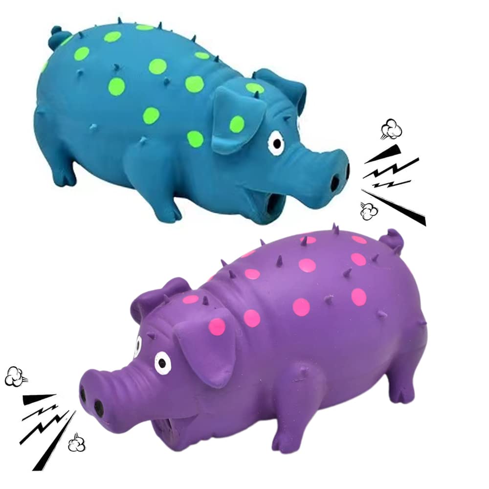 ZHENJIER cochon qui couine: jouet interactif stimulant l'obéissance canine.