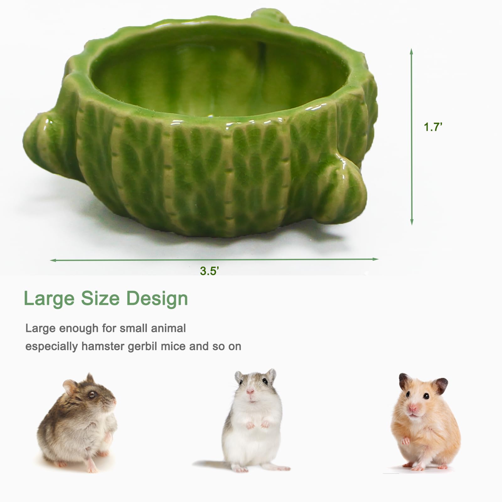 Bol hamster grand-format Zhilishu pour plusieurs petites espèces et nettoyage facile.