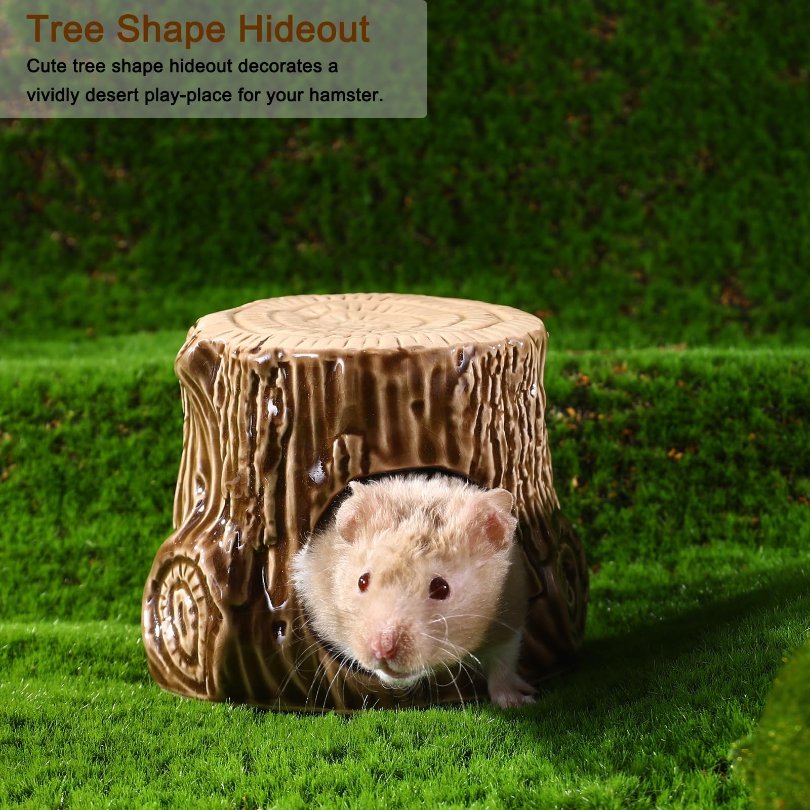 Zhilishu cache-hamster ceramique entretien facile: nettoyage rapide et pratique.