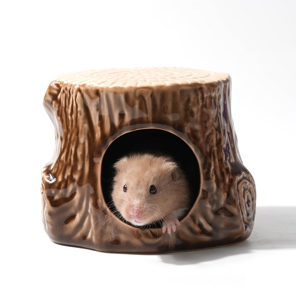 Zhilishu cache-hamster ceramique exterieur: refuge robuste pour hamster.
