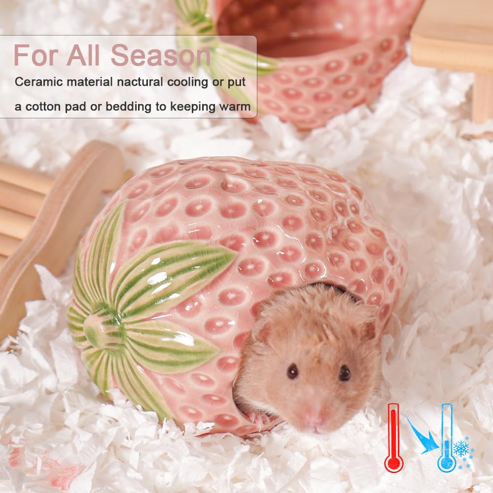 Habitat hamster syrien Zhilishu, idéal pour encourager exploration et confort.