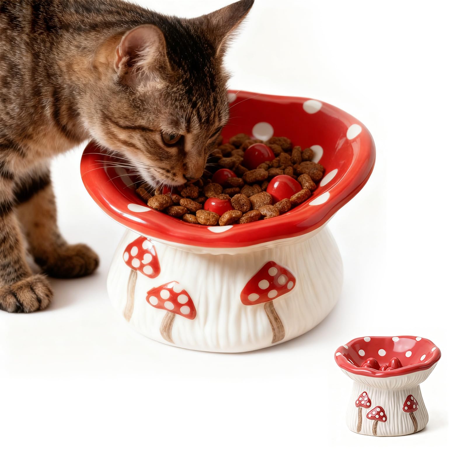 Bol ZHIYUEJING chat ceramique alimentation lente champignon ralenti l ingestion avec style