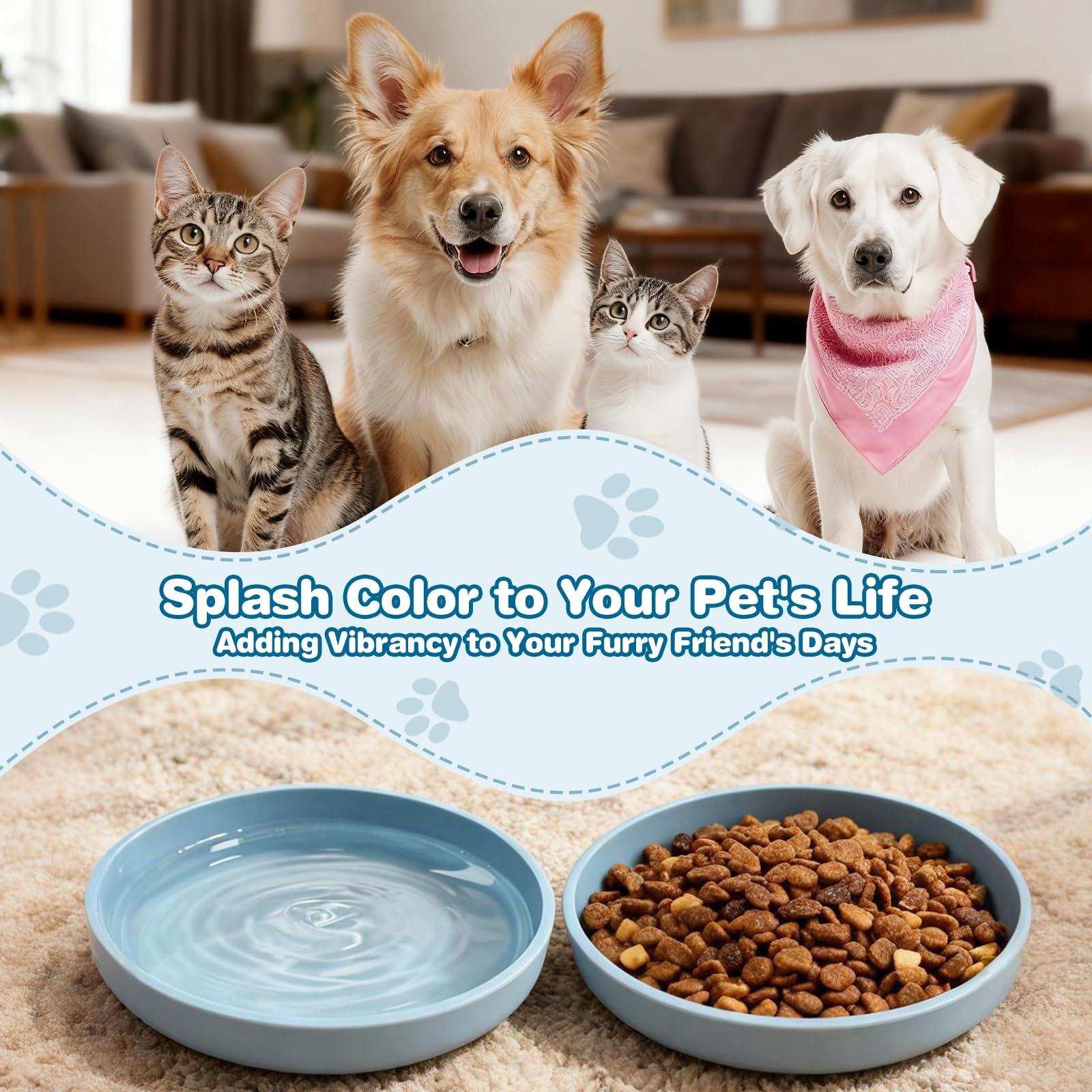 ZHYEEDAA couleur bleu frais repas intérieur