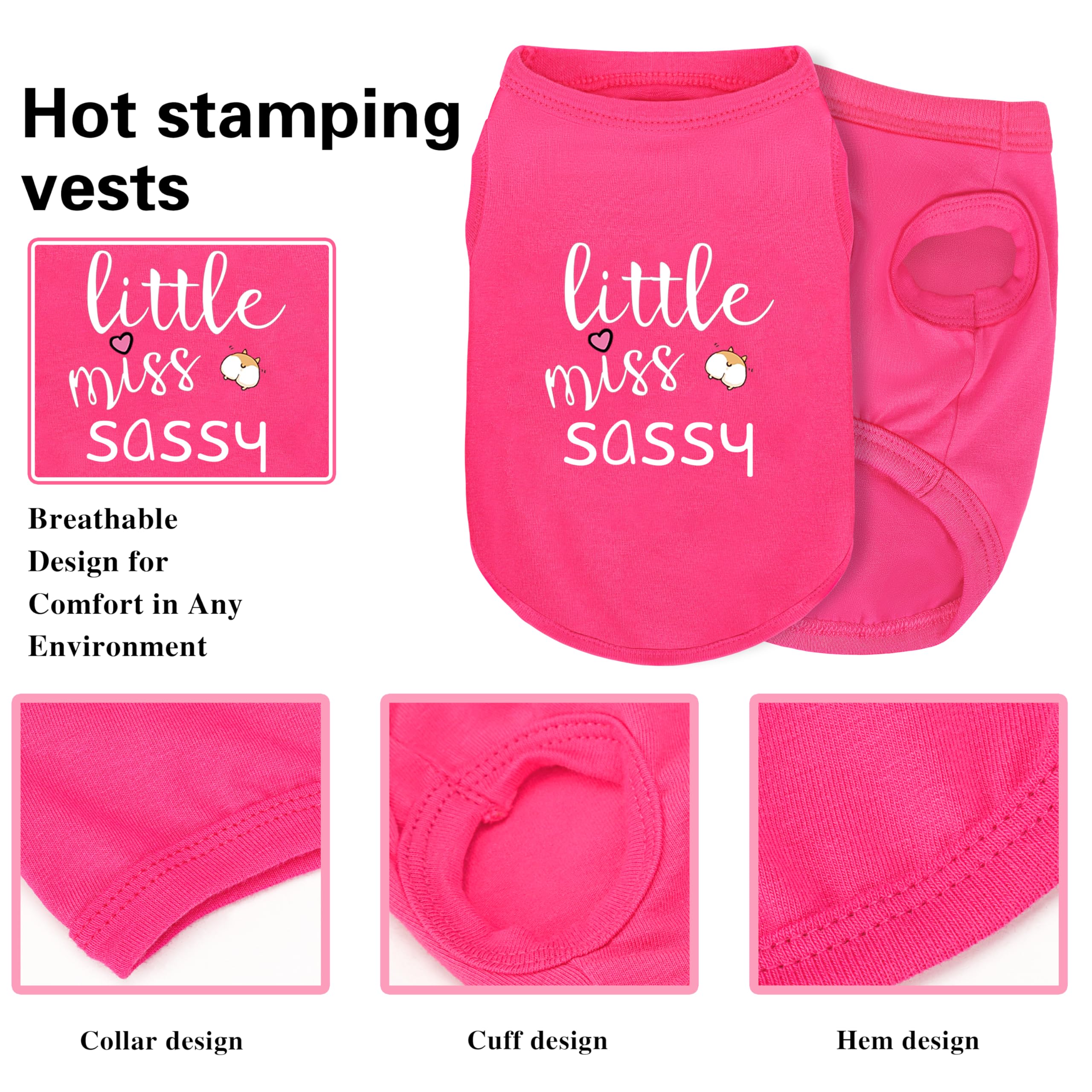 Tenue Ziagaop chien rose polyvalente, adaptée à jeux et balades.