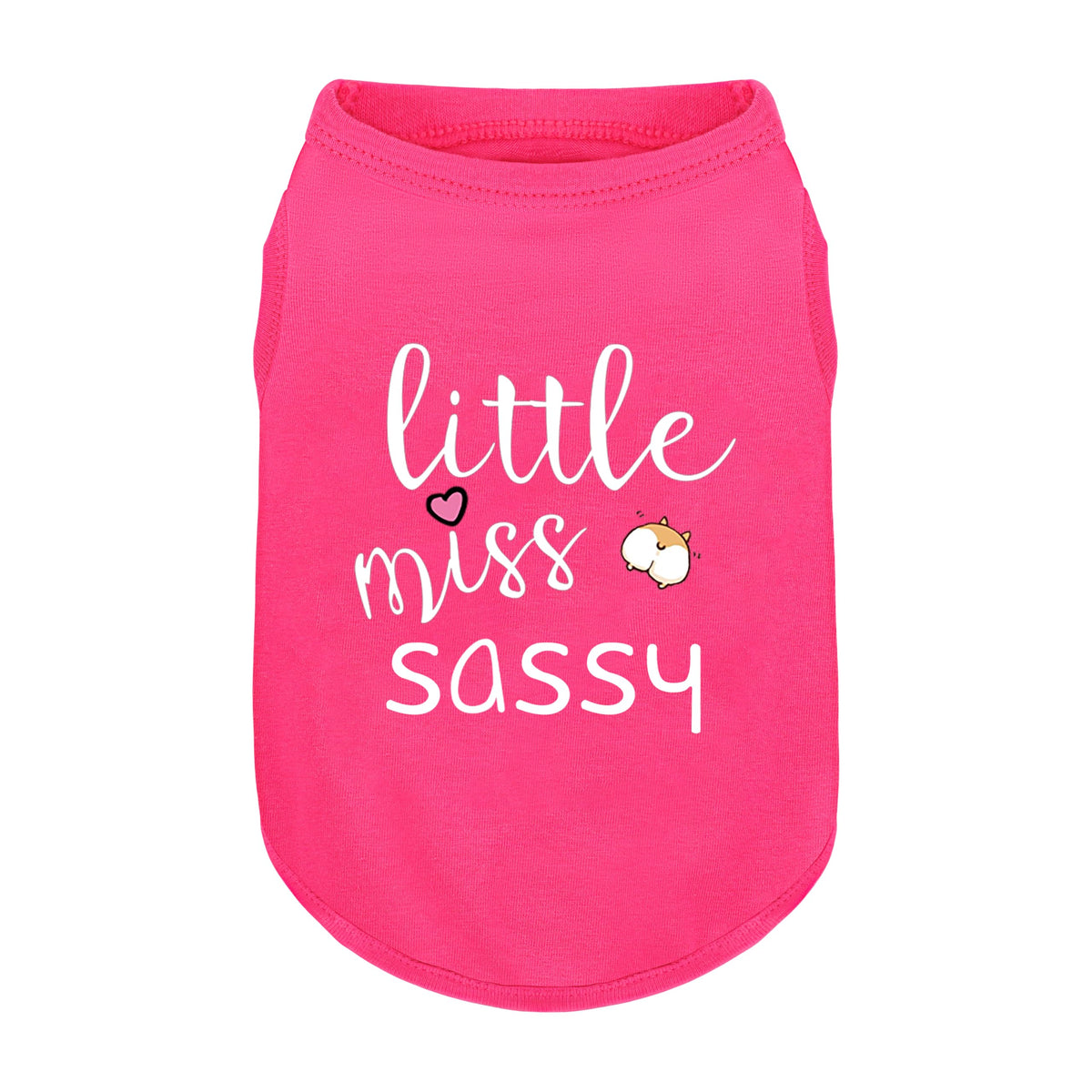 Chemise Ziagaop pour chien rose sans manches avec graphisme espiègle, idéal pour les sorties.