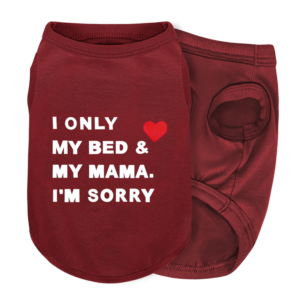 T-shirt Ziagaop pour chien en coton imprimé rouge, look tendance et respirant.