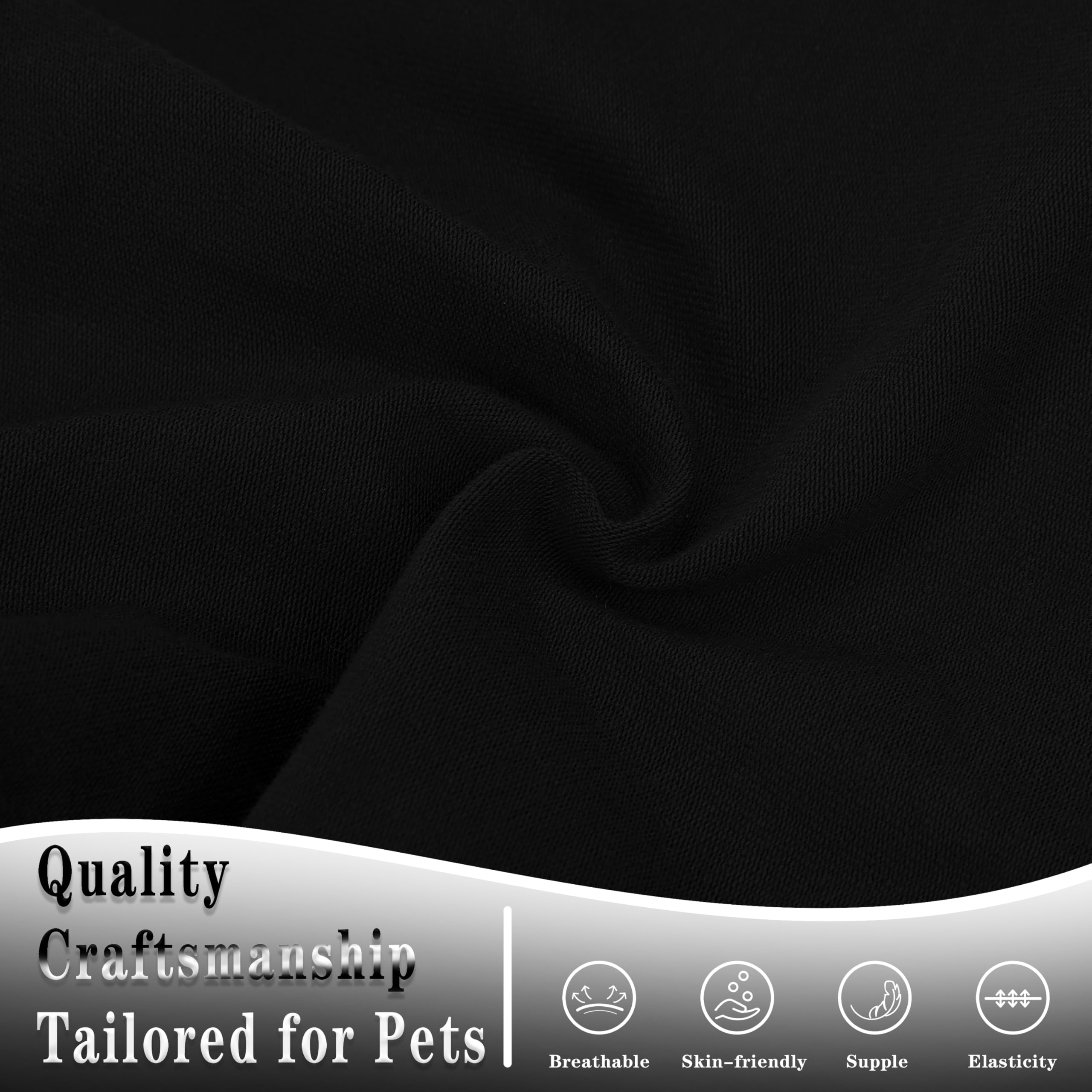 Ziagaop t-shirt chien toutes tailles: ajustement sûr pour petits, moyens et grands chiens