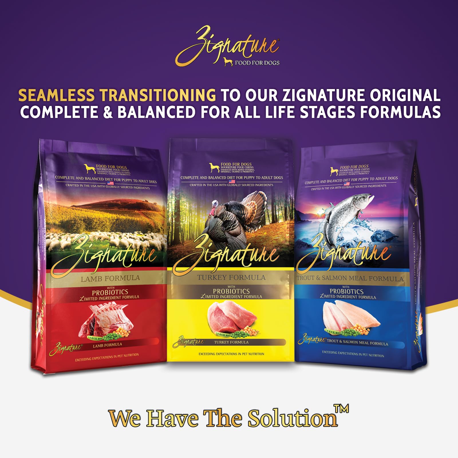 Zignature Formule chiot temps-alimentation: transition douce et pratique.