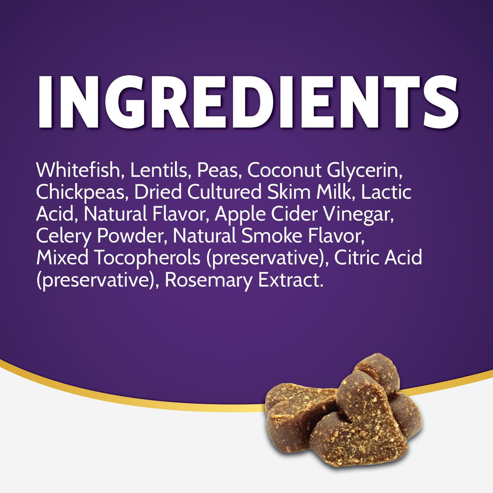 Texture cremeuse friandises poisson, experience agreable pour chien.