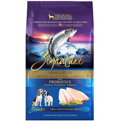 Croquettes Zignature Truite-Saumon, petits morceaux, source oméga-3