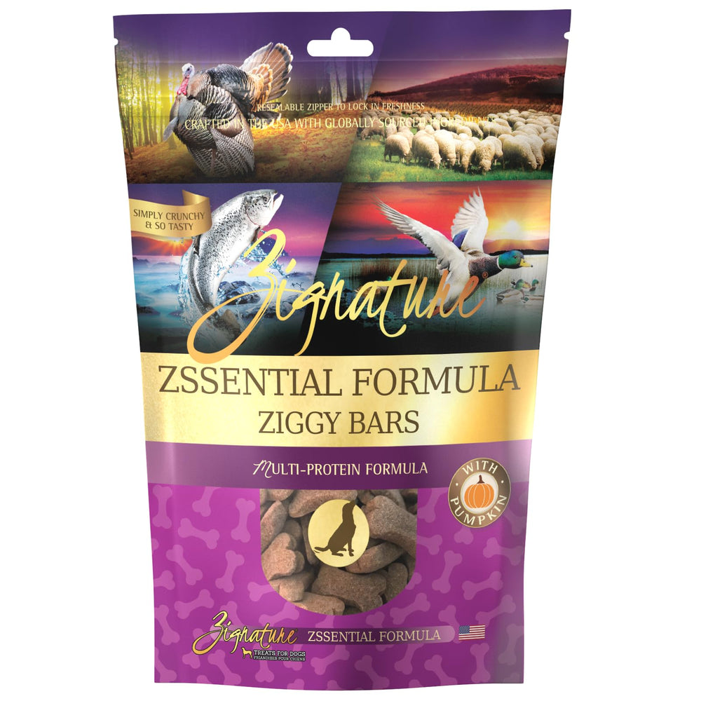 Friandise Zignature Zssential biscuit chien protéines de haute qualité pour l'entraînement.