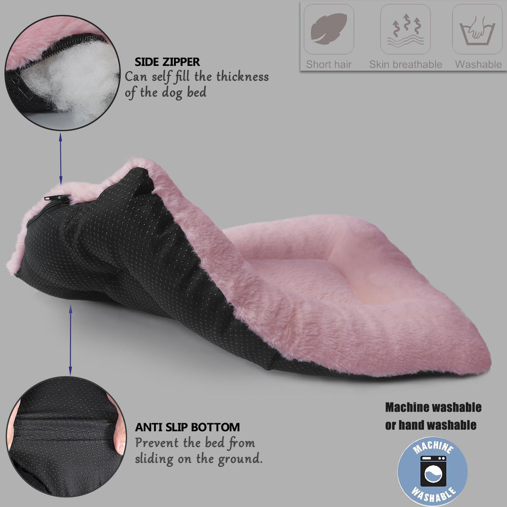 Coussin de voyage pour chien Zihapgpzp, parfait pour les trajets.