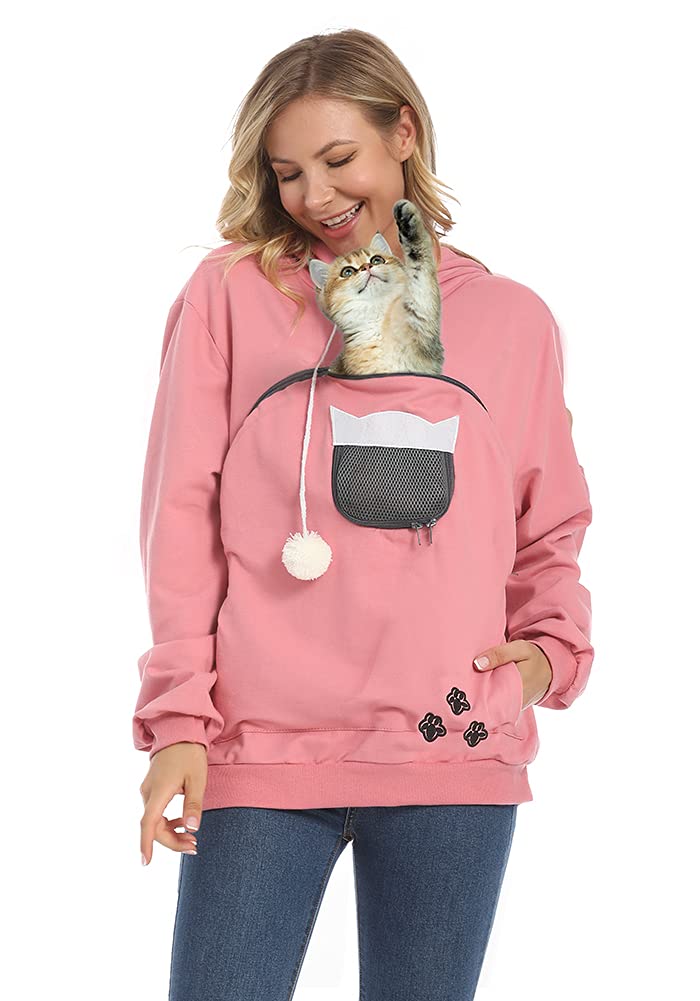 SWEATSHIRT ZIIFULLHOU avec poches interactives pour interagir avec votre animal à la maison.