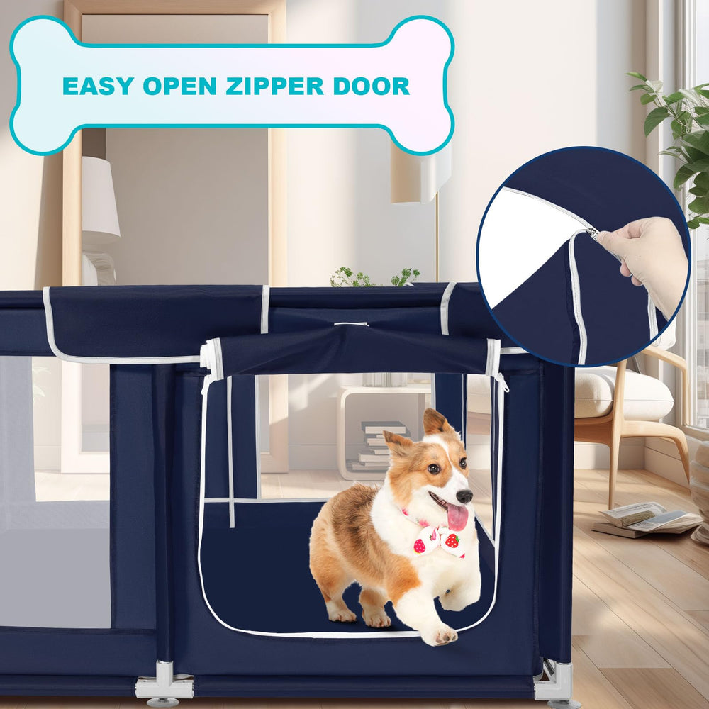 Zikopomi enclos chien hauteur 32 pouces sécurité accrue pour votre compagnon.