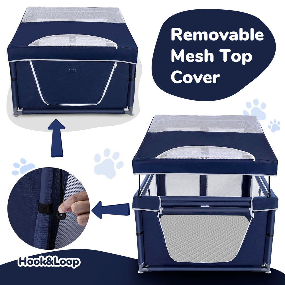 Zikopomi parc chien 600d oxford résistant durable pour usage quotidien
