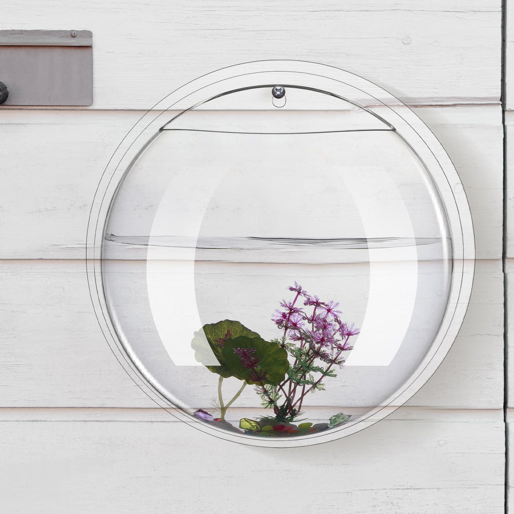 Ziliny bol mural aquarium 1 galon - décor élégant et discret pour intérieur