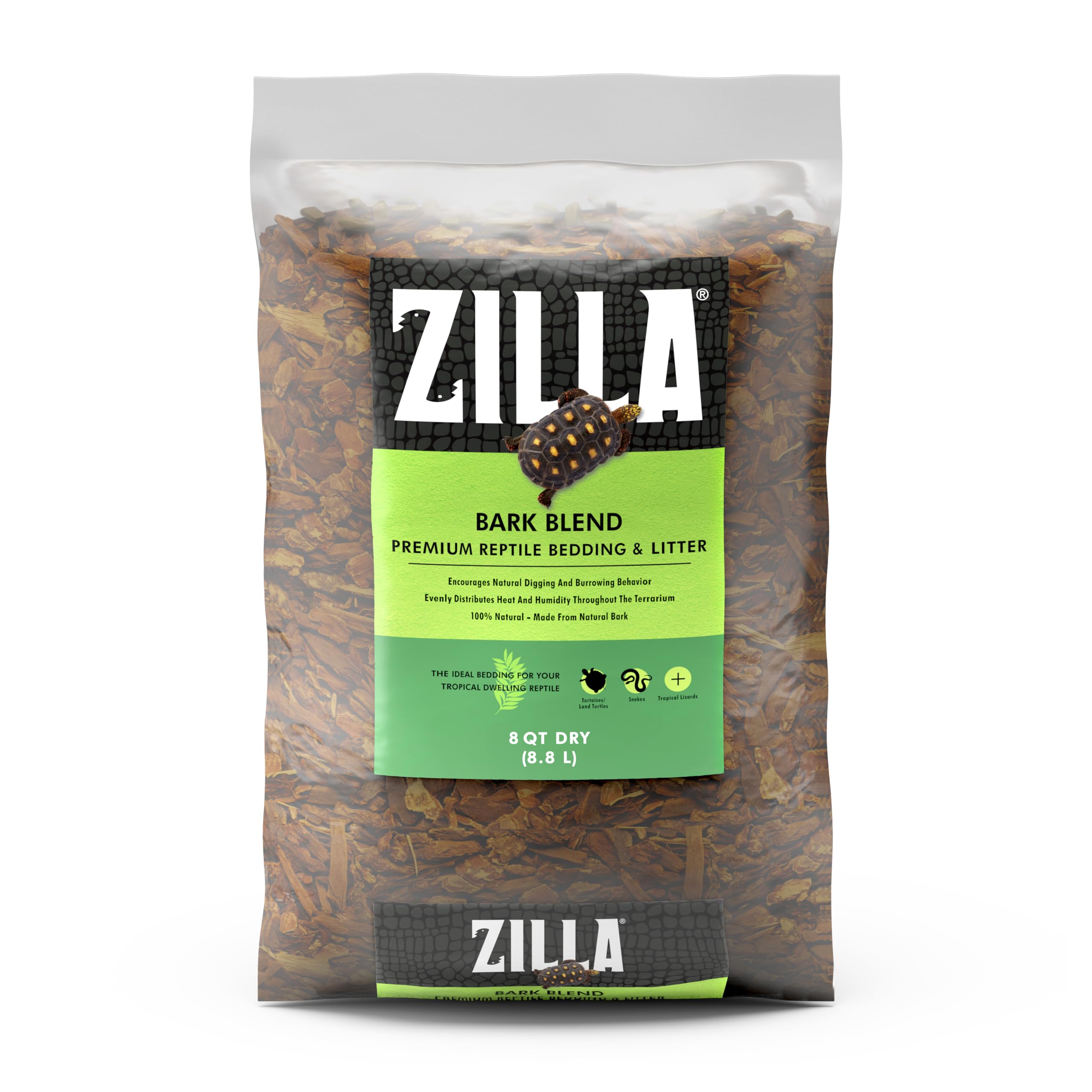 Emballage Zilla Bark Blend 8-quarts, substrat naturel prêt à l'emploi.