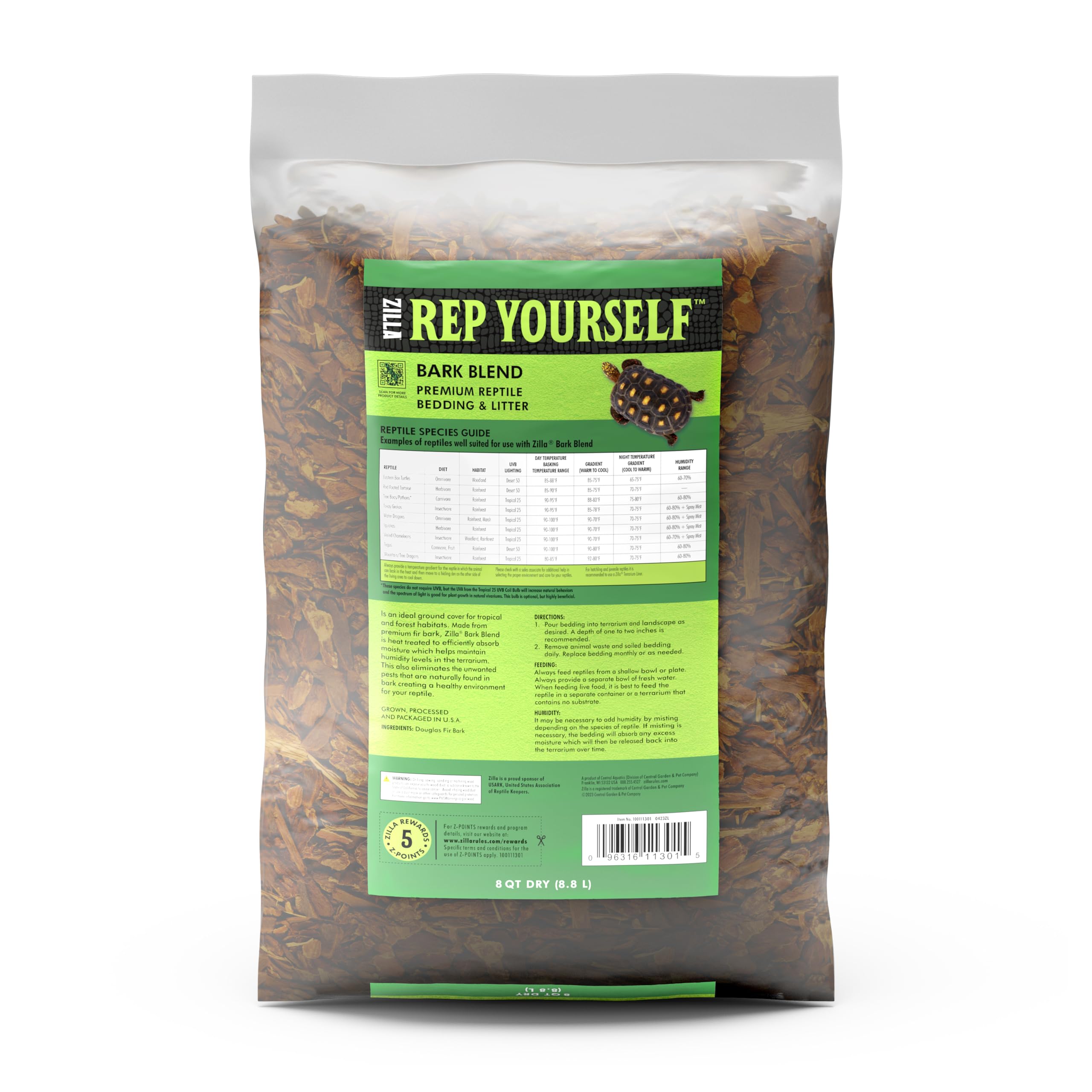 Séchage au four de Zilla Bark Blend réduit les nuisibles.