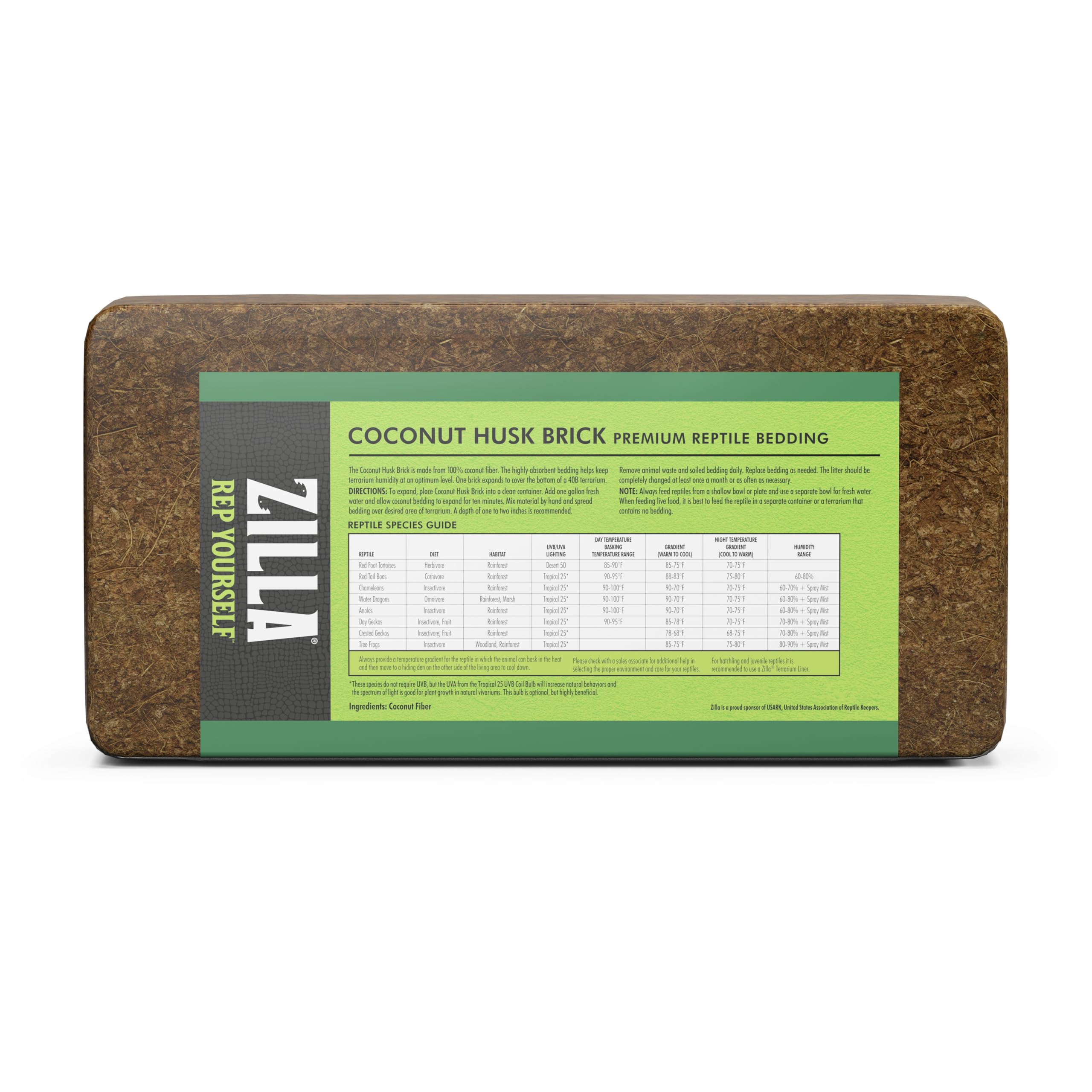 Substrat naturel et durable pour reptiles, facile à recycler.