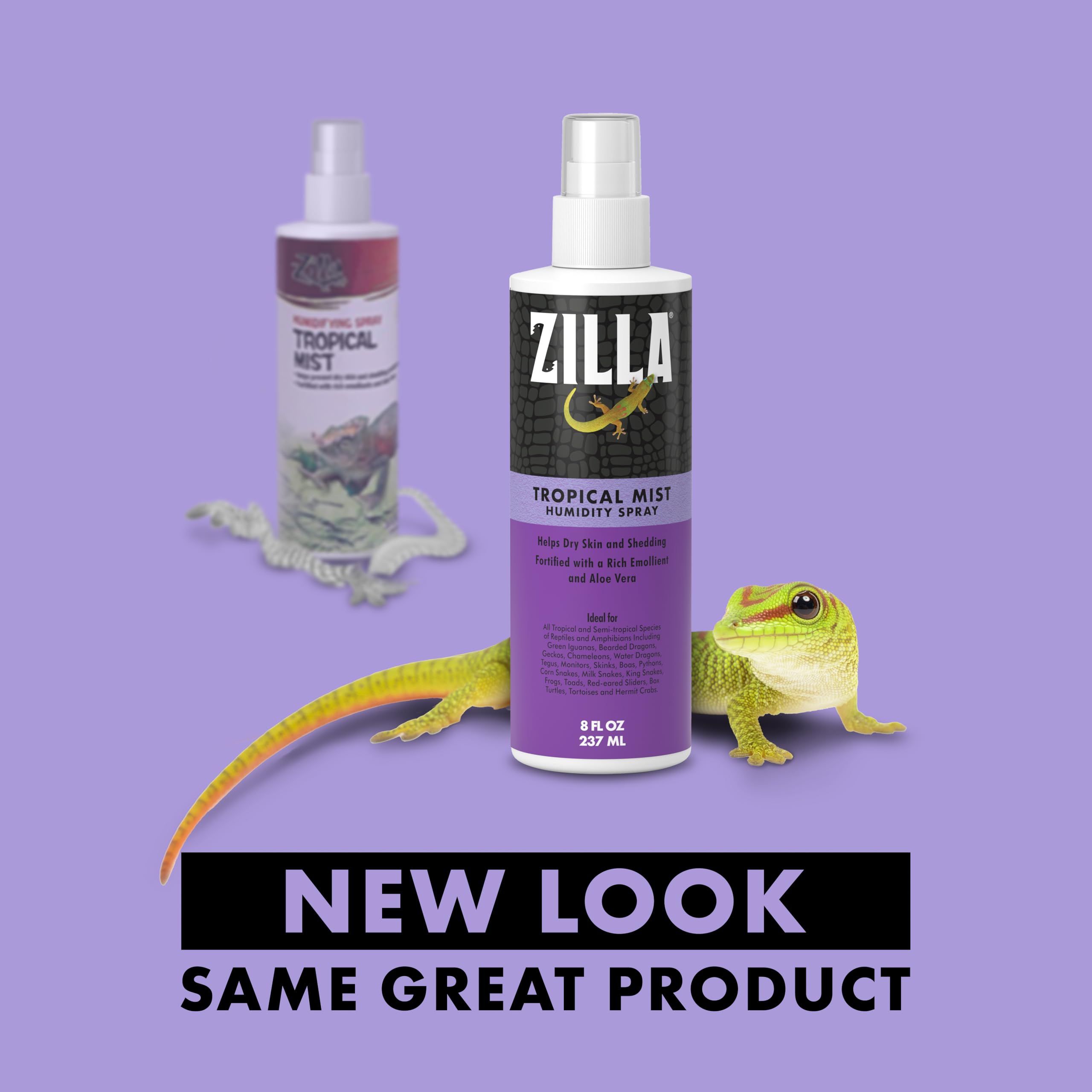 Zilla Tropical Mist – aloe vera: soin hydratant grâce à l’aloé vera.