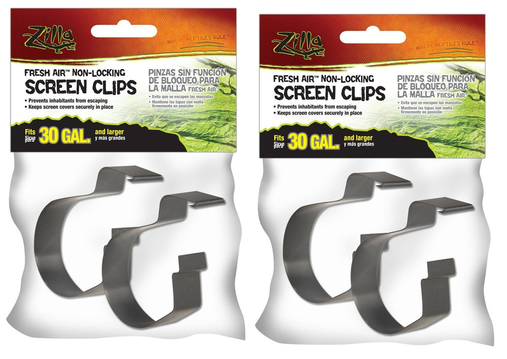 Les clips d'écran Zilla pour terrarium sécurisent le couvercle sans outils.