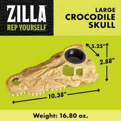 Zilla Crane crocodile UVB : décor fonctionnel avec zones d’ensoleillement.
