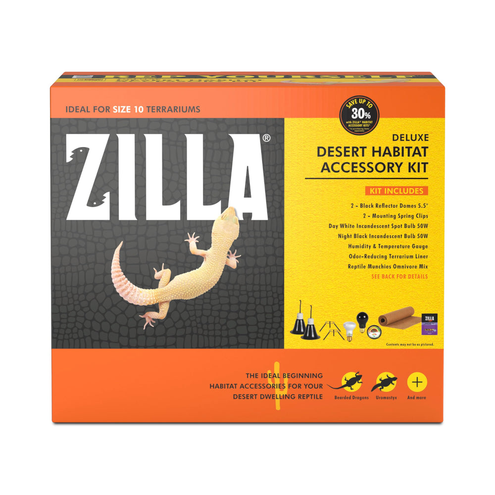 Éclairage Zilla Desert Habitat pour reptiles désertiques, favorisant un cycle jour-nuit stable.