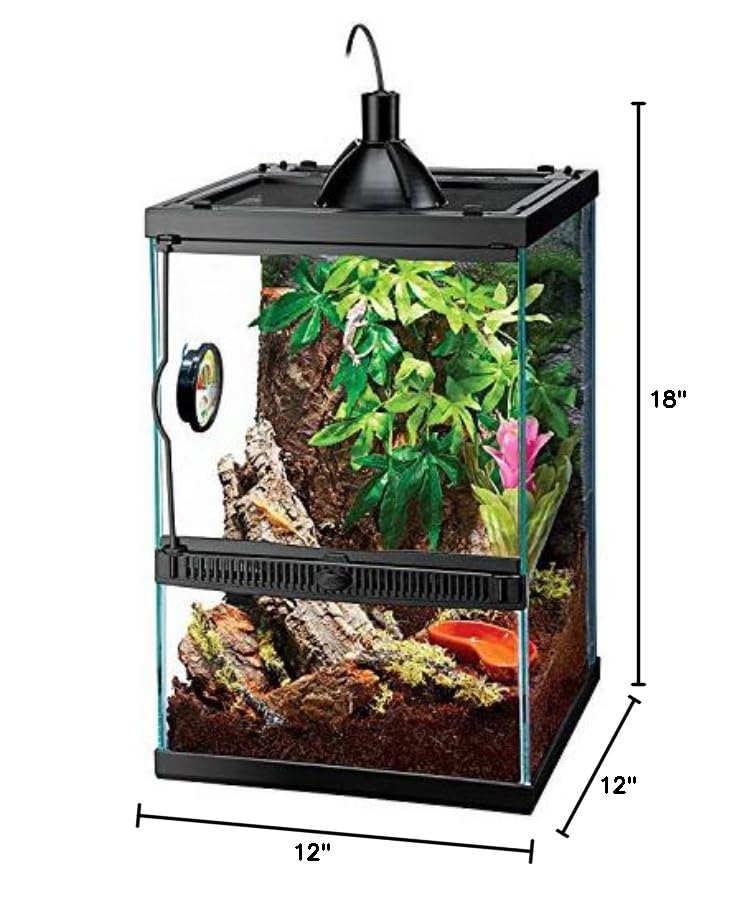 Zilla Habitat vertical tropical lampe-halogene: lampe compacte fournissant chaleur et lumière ciblée.