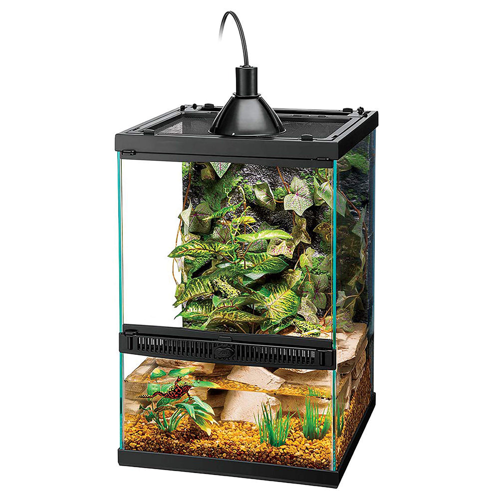 Zilla Habitat vertical tropical porte-avant: porte sécurisée pour un accès pratique.