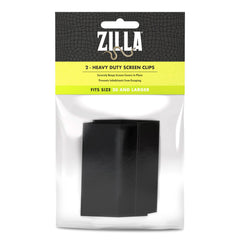 Clips Zilla robustes fixant le couvre-écran sur le terrarium, en haut pour sécurité.