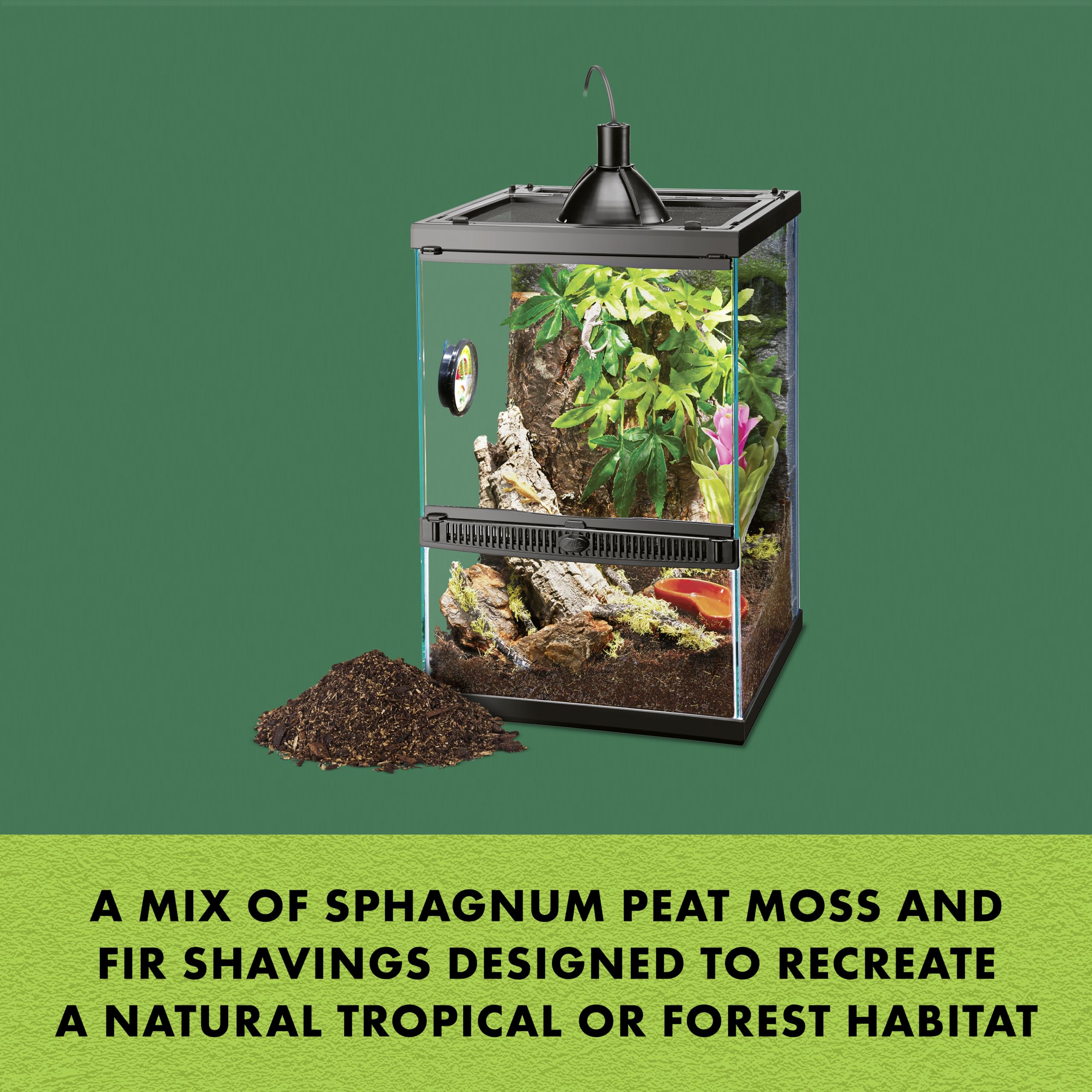 Zilla Jungle Mix, texture terreuse et moelleuse pour habitat forestier.