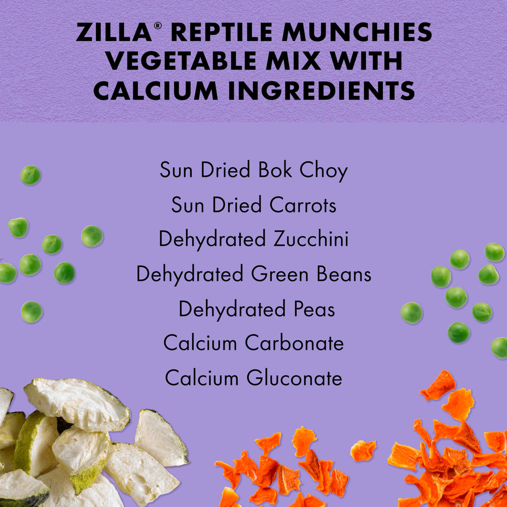 Zilla Munchies Légumes Calcium Carottes, texture croquante et appétente.