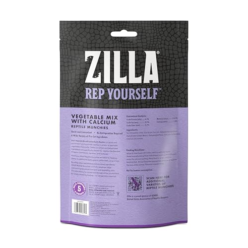 Zilla Munchies Légumes Calcium Utilisation sans réfrigération pratique.