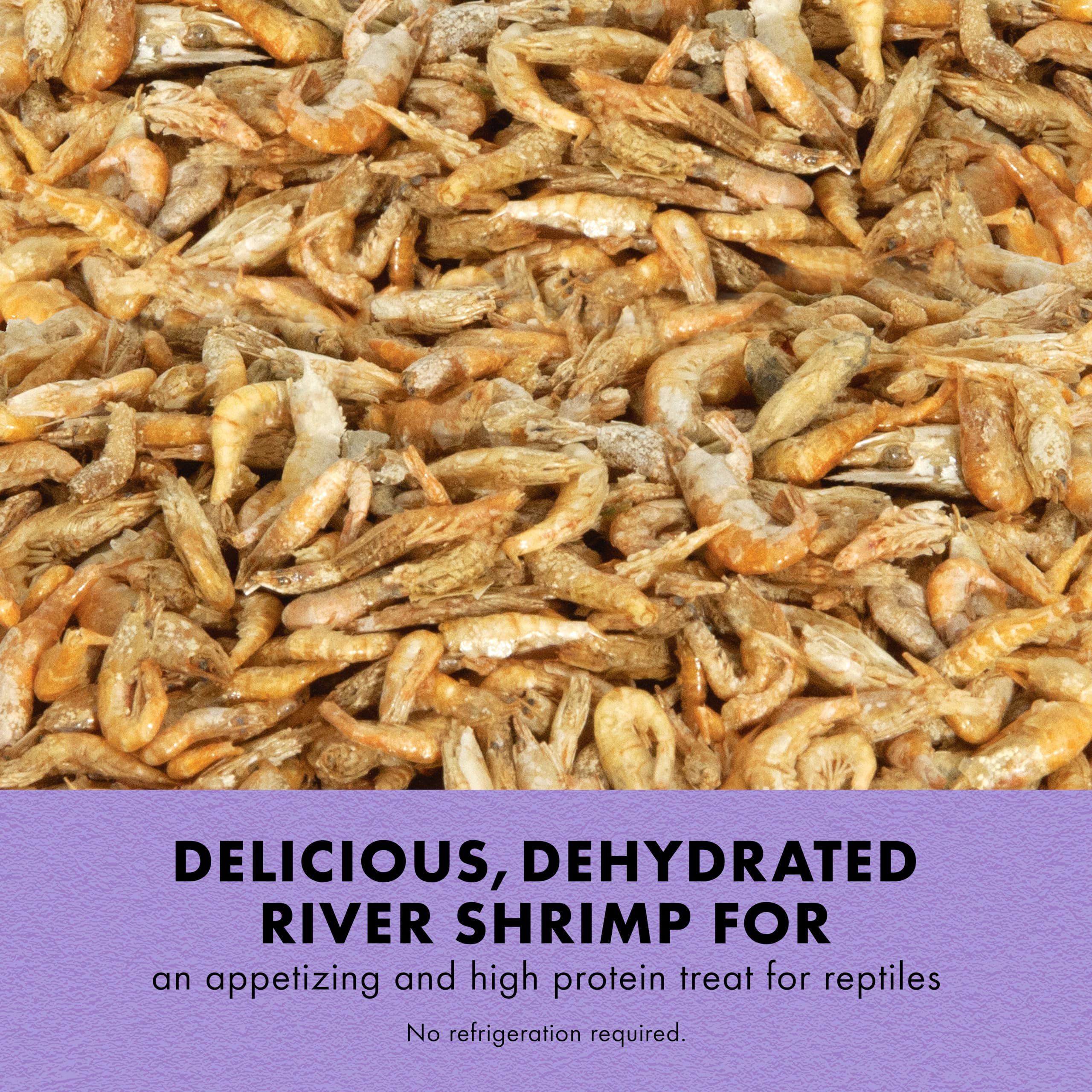 Zilla Reptile Munchies crevettes de rivière, source naturelle de protéines.