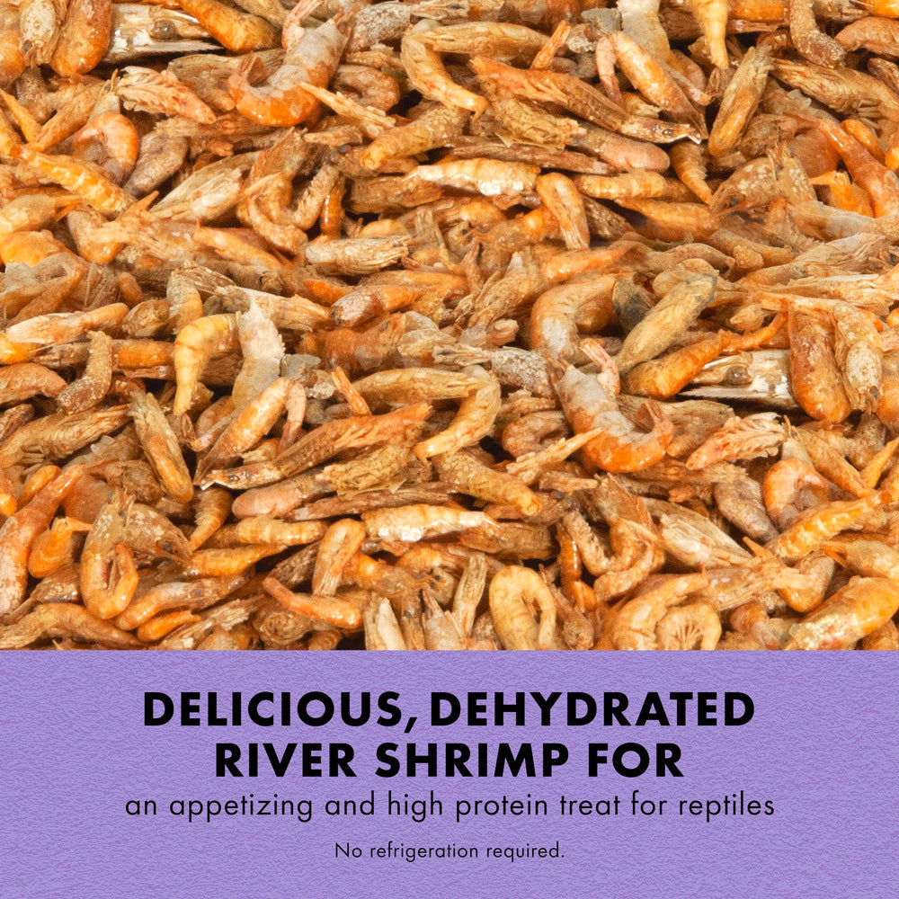 Zilla Reptile Munchies crevettes de rivière, source naturelle de protéines.