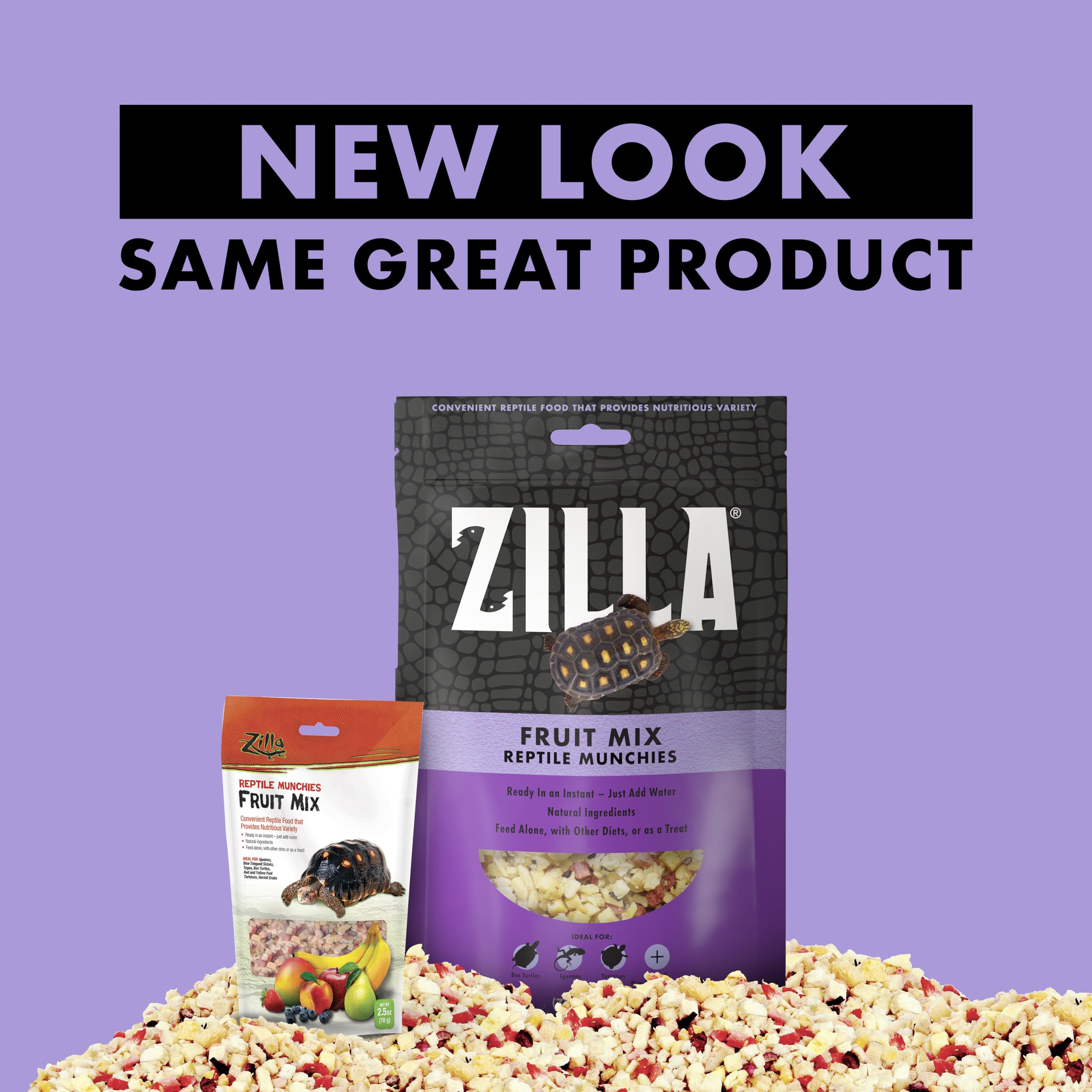Zilla Reptile Munchies Fruit Mix ingrédients naturels variés