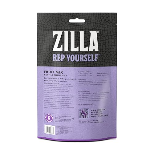 Zilla Reptile Munchies Fruit Mix préparation rapide à réhydrater