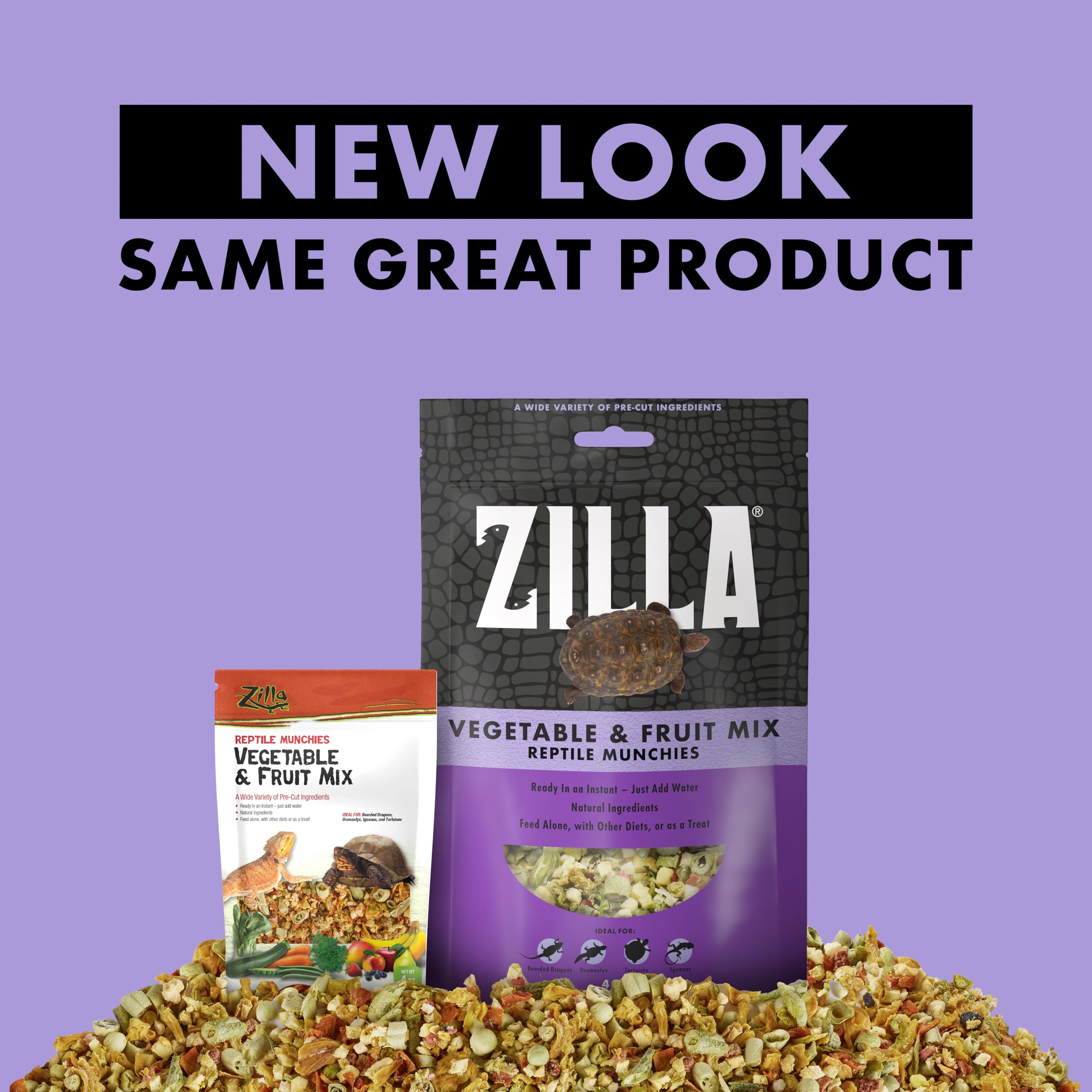 Zilla Reptile Munchies – Convient pour dragons barbus et iguanes lors des collations.