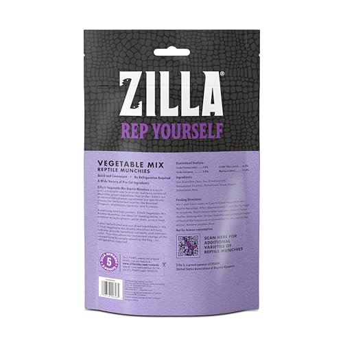 Zilla Reptile Munchies variété de saveurs disponibles.