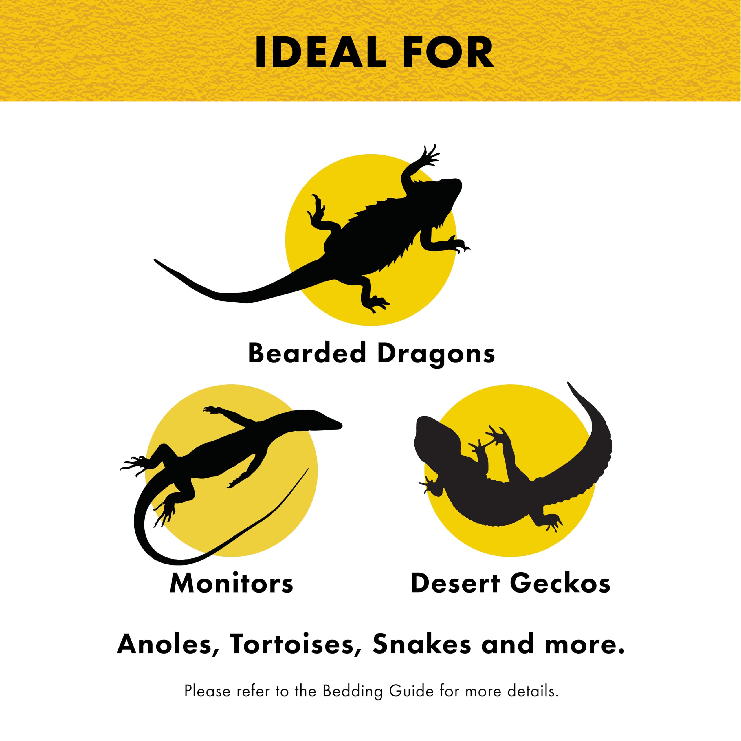 Zilla revêtement absorbant et non abrasif pour reptiles.