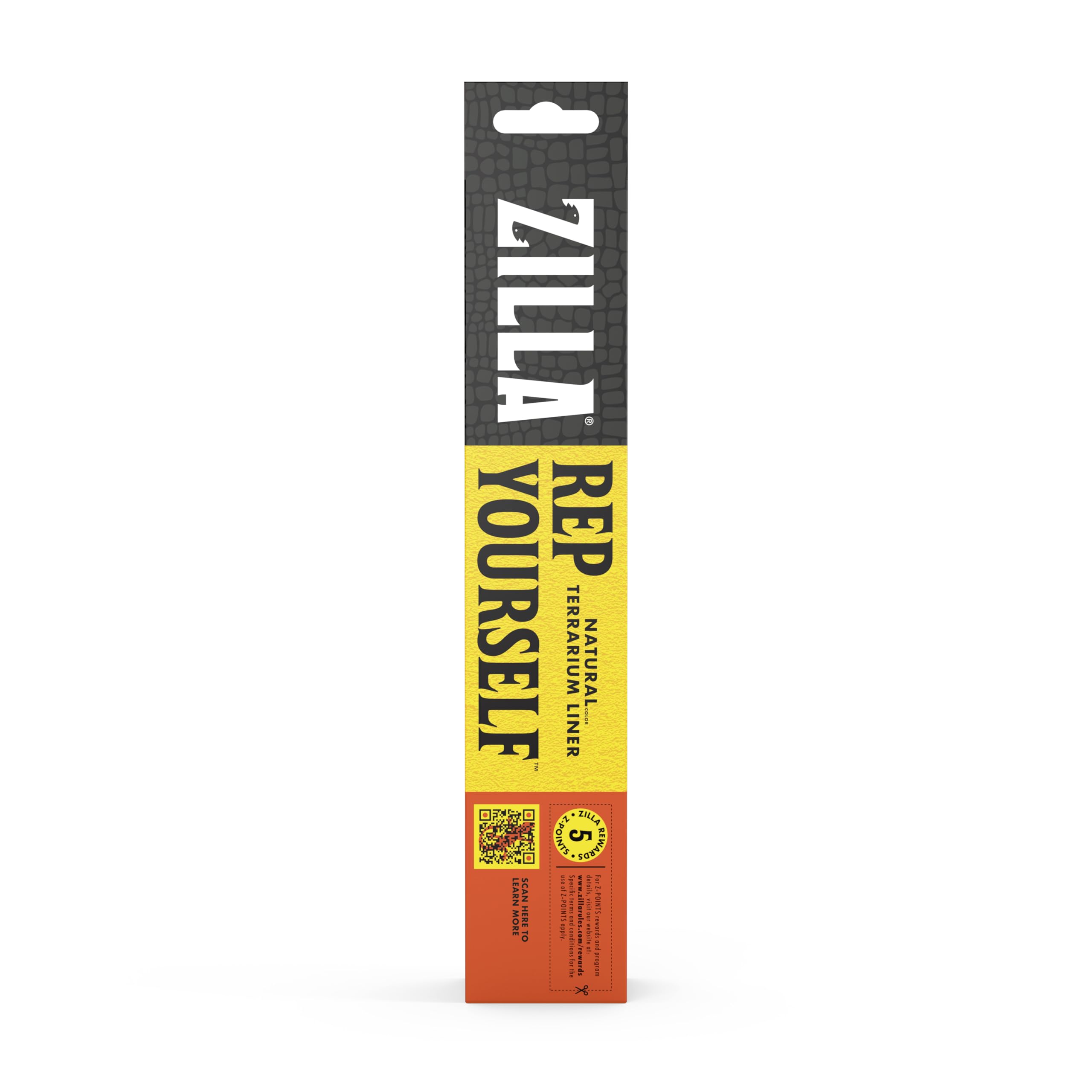 Zilla revêtement brun pour confort du reptile et durabilité.