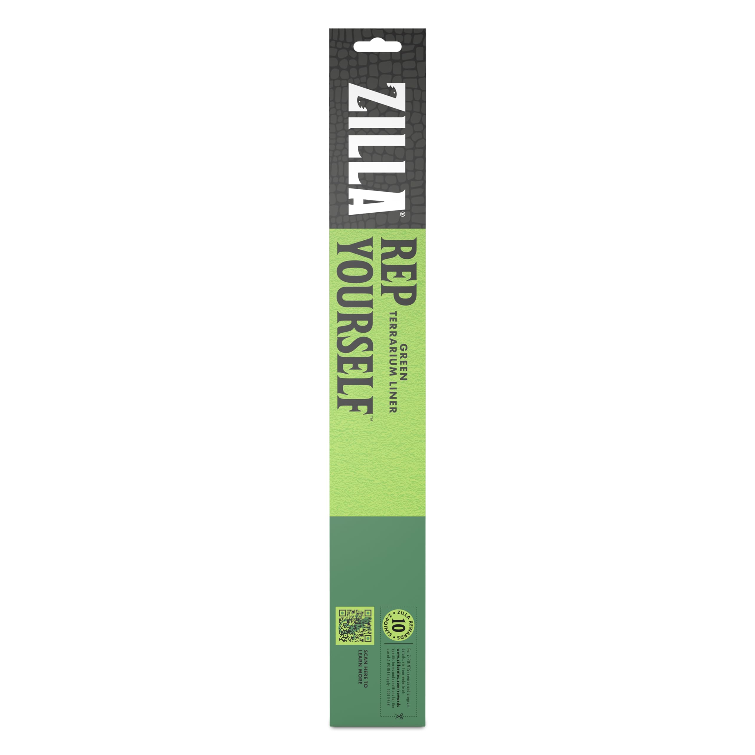 Liner Zilla terrarium choix vert et brun, options decoratives.