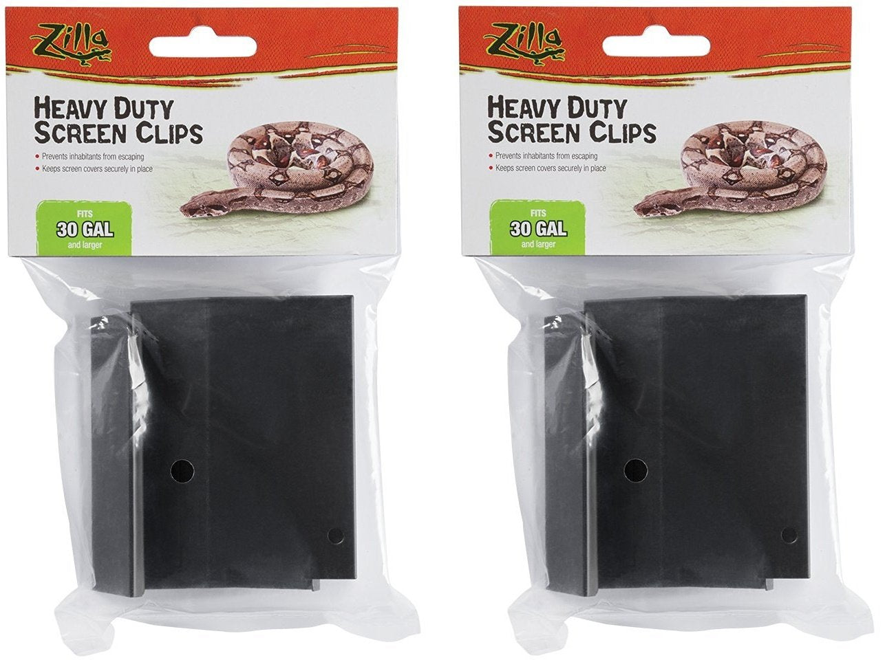 Clips Zilla pour couvercle de terrarium, fixation robuste et rapide pour grands enclos.