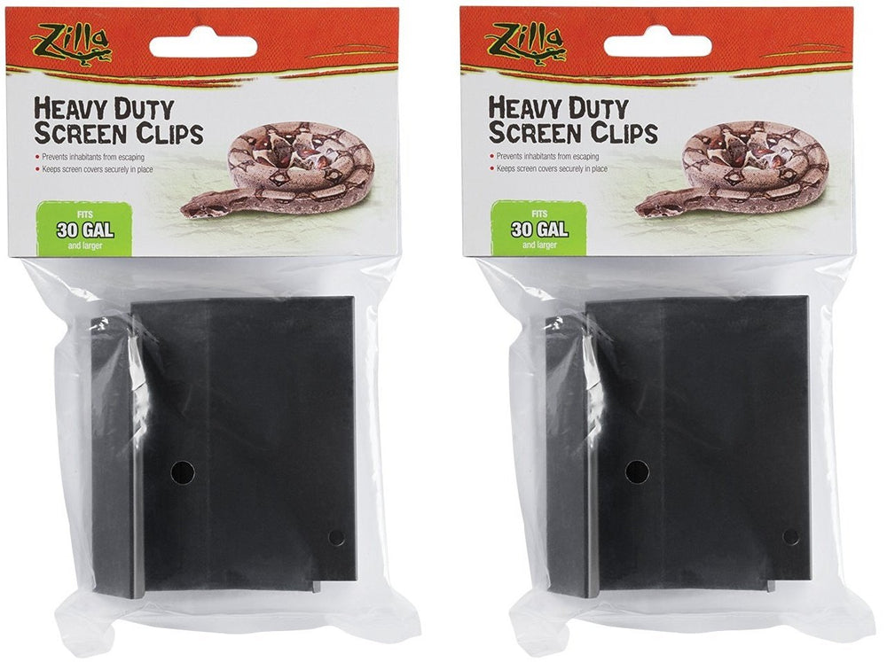 Clips Zilla pour couvercle de terrarium, fixation robuste et rapide pour grands enclos.