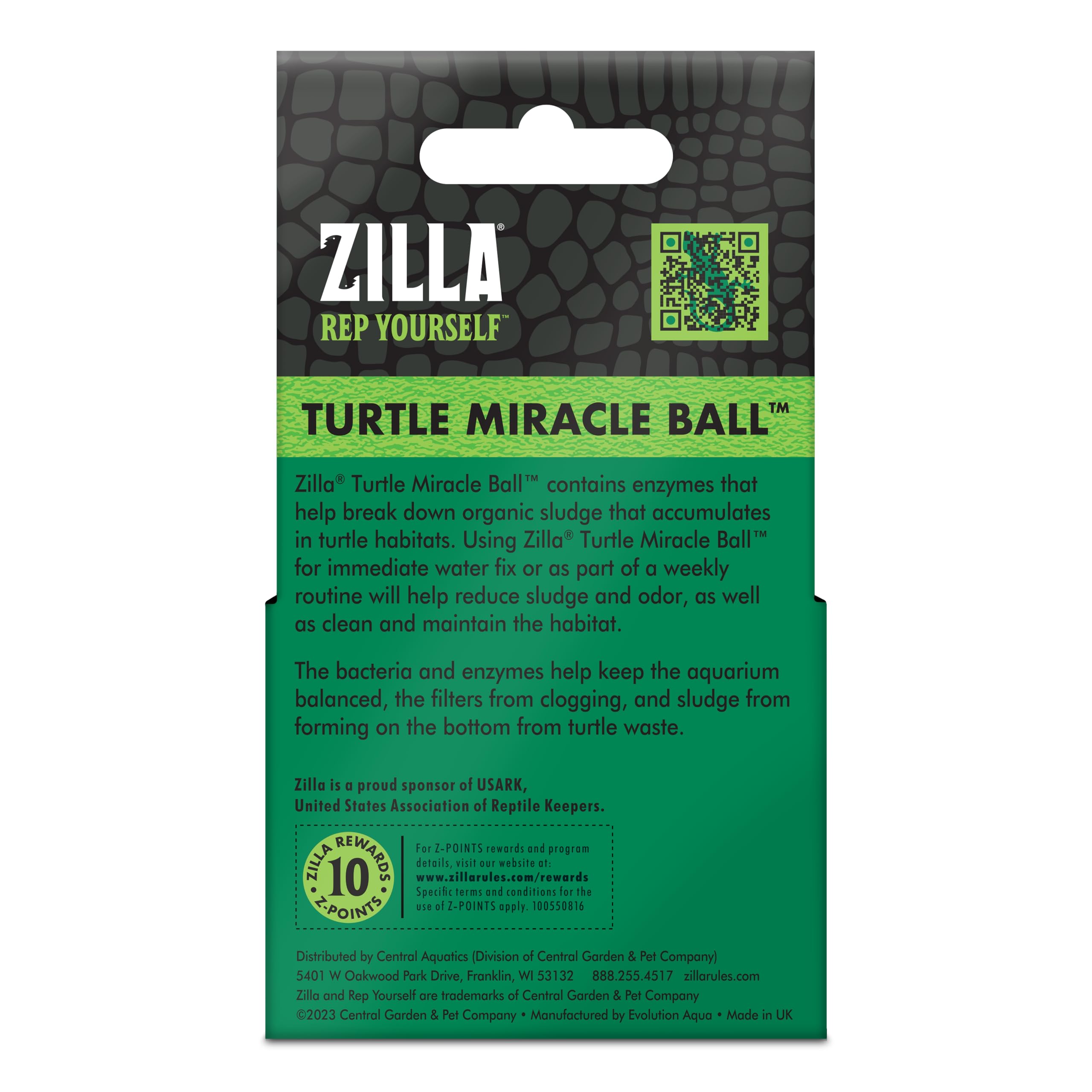 Zilla Balle Miracle eau limpide et observation amusante du reptile aquatique.
