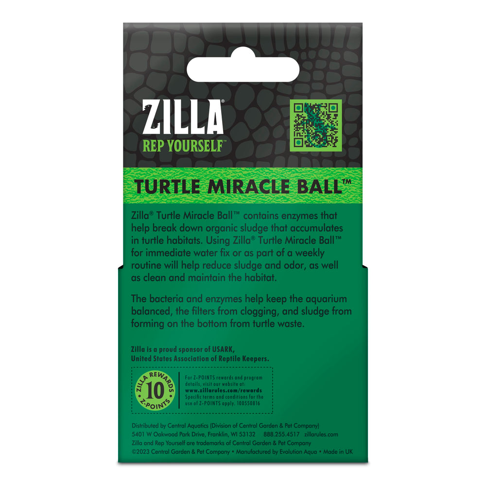 Zilla Balle Miracle eau limpide et observation amusante du reptile aquatique.
