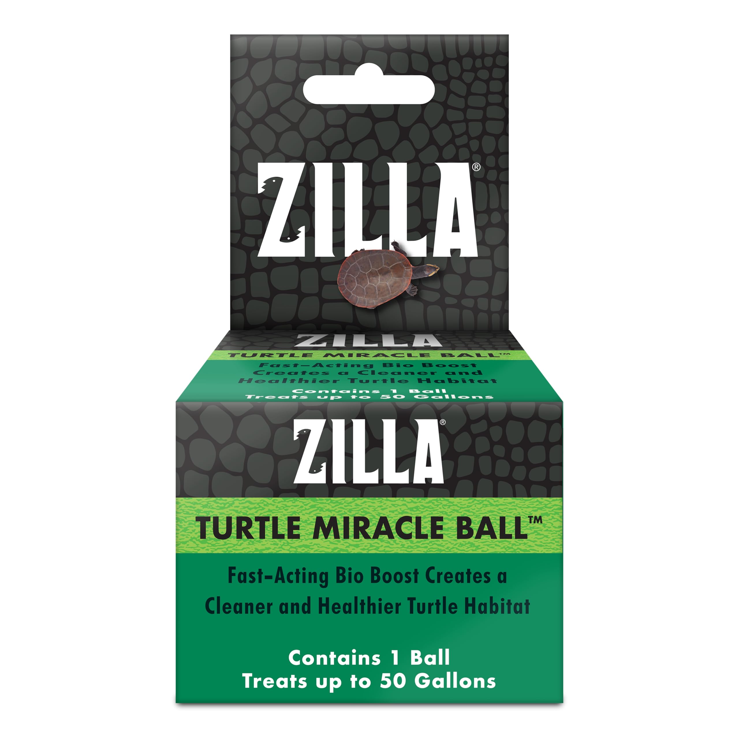 Zilla Balle Miracle pour tortues focalisee sur l odeur et aide a reduire les odeurs dans l aquarium.