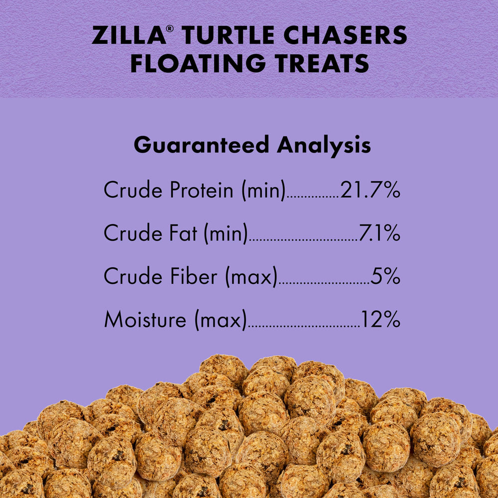 Zilla Turtle Chasers soutiennent un enrichissement alimentaire quotidien et pratique.