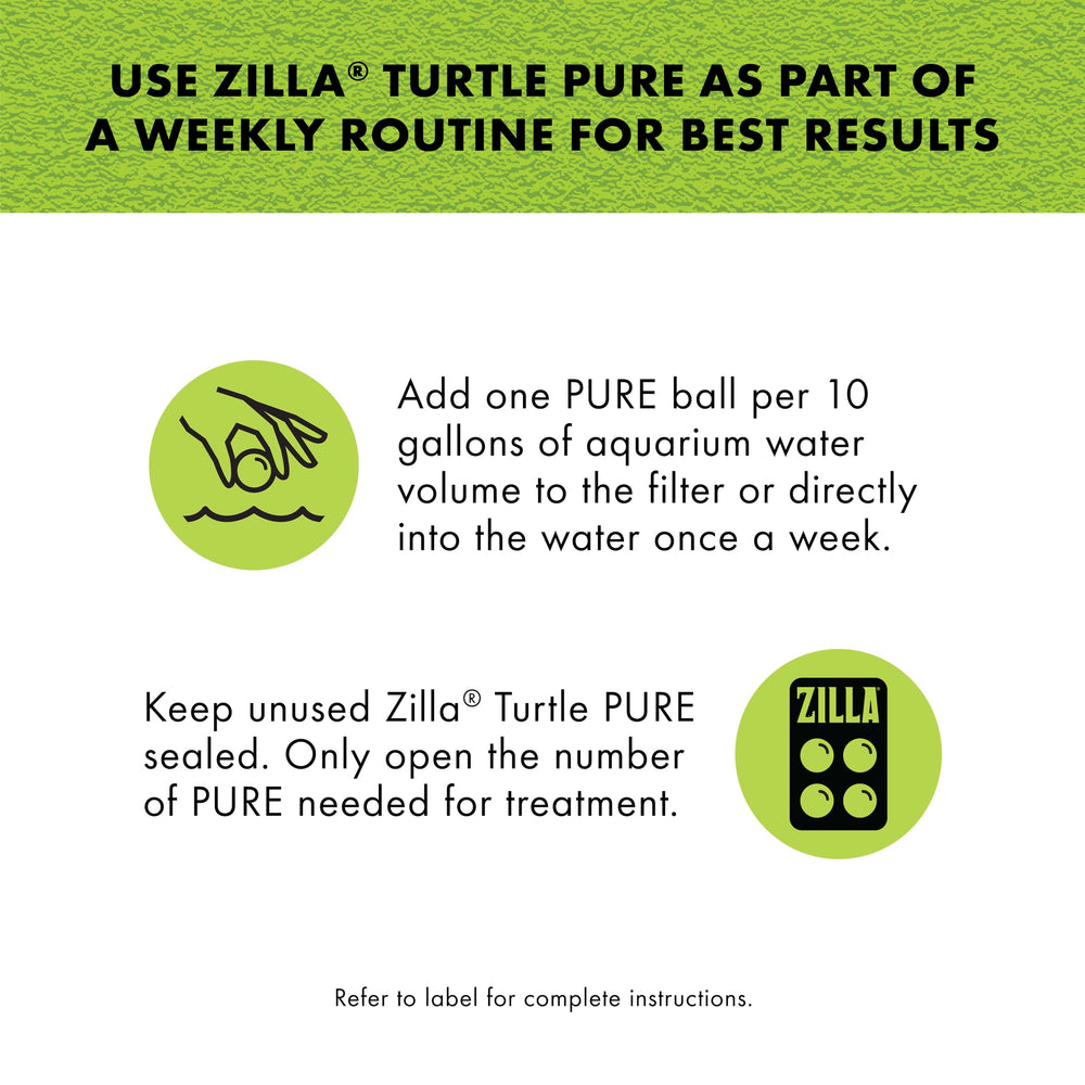 Zilla Turtle PURE reduction-boues-odeurs: réduit les boues et les odeurs du habitat