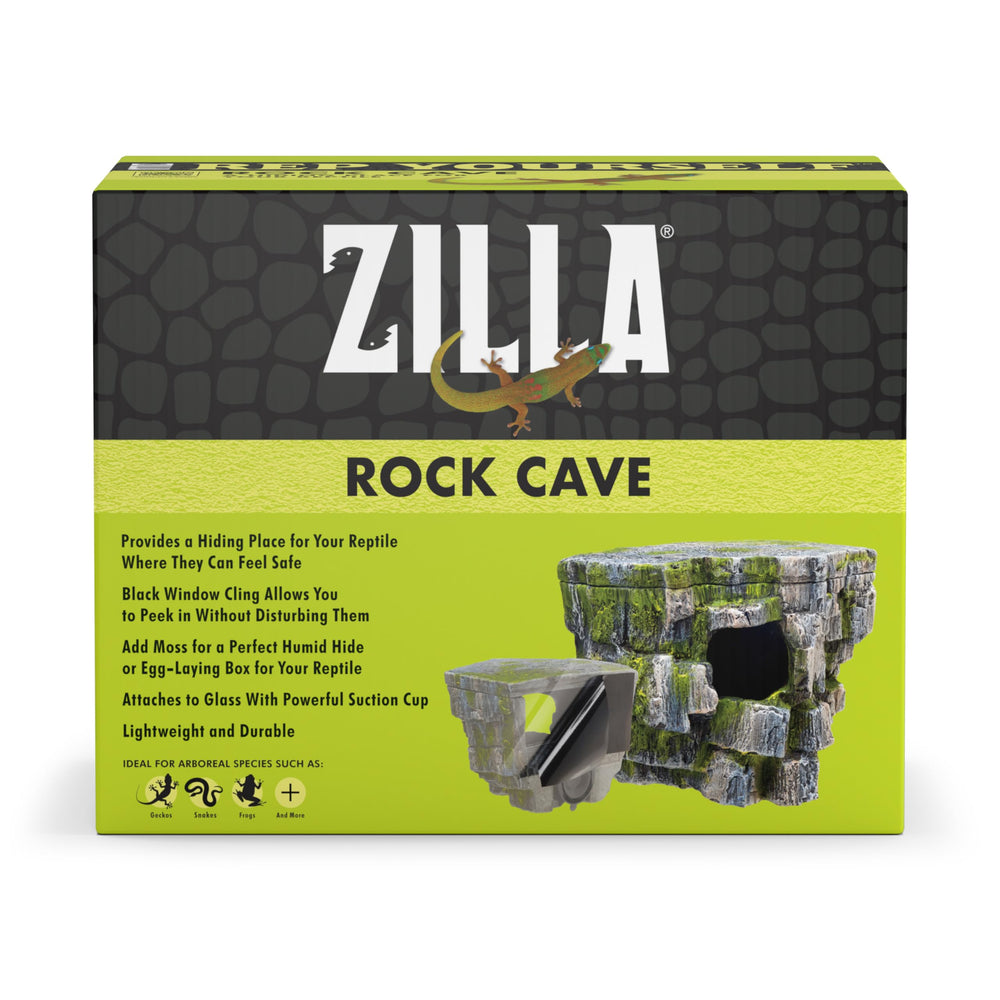 Zilla Vertical Décor Rock Cave - apparence naturelle gris clair, s’accorde au décor